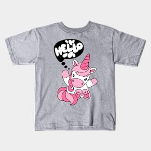 Hello unicorn Kids T-Shirt